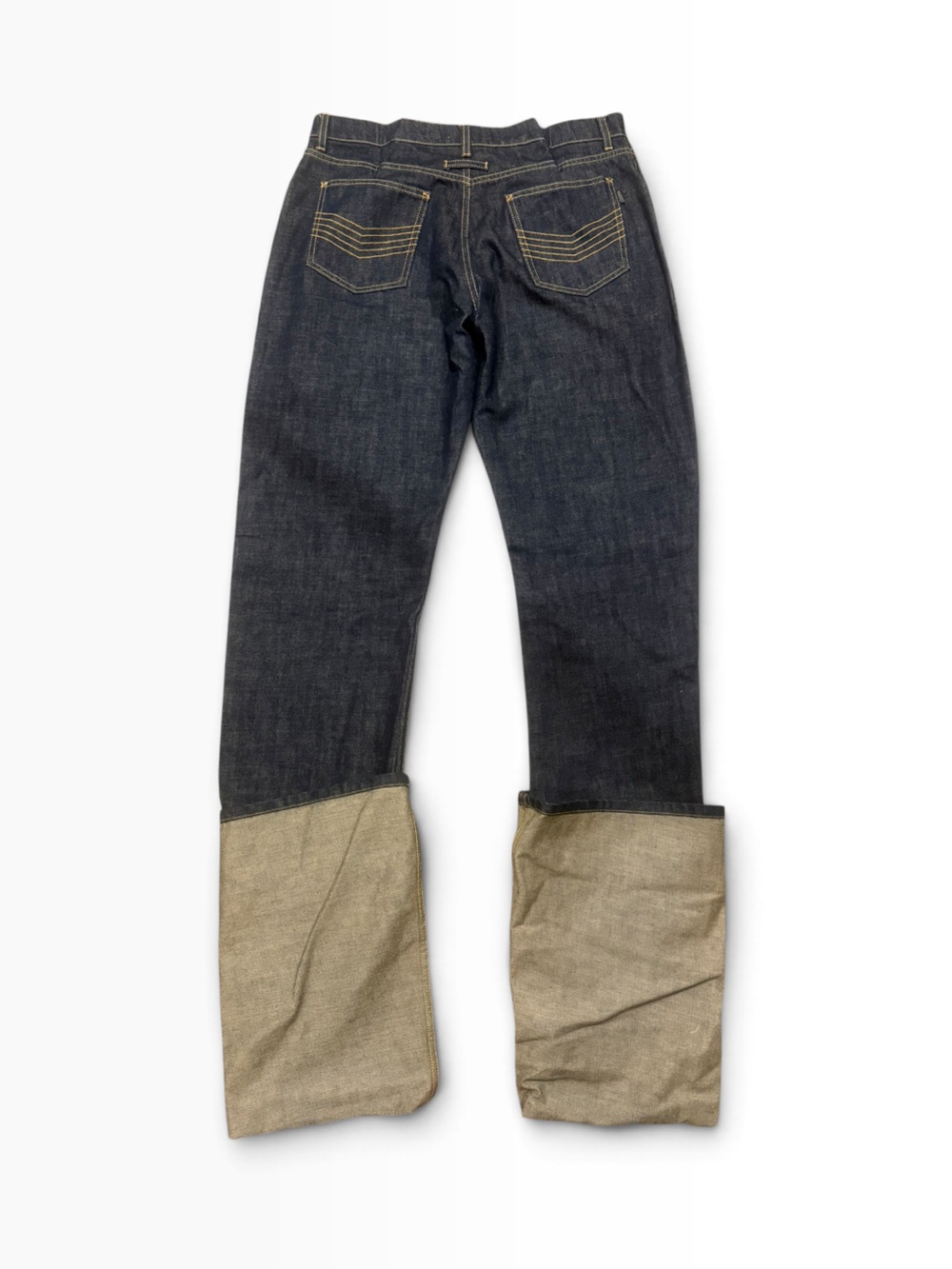 Jean Paul Gaultier Indigo 'The Cuff Denim' Jeans SIZE US 6 - Picture 3 of 6
